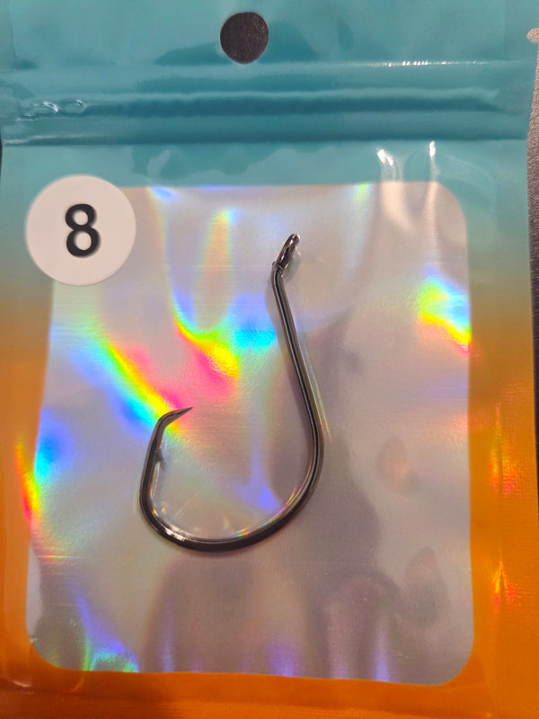 20 Pack "Nasty" 8/0 Offset Circle Catfish Hooks – Big Hook, Bigger Bites