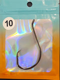 5 Pack "Big Goliath" 10/0 Offset Circle Catfish Hooks- For River Monsters Only